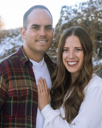 Jenny Trogden and her husband
